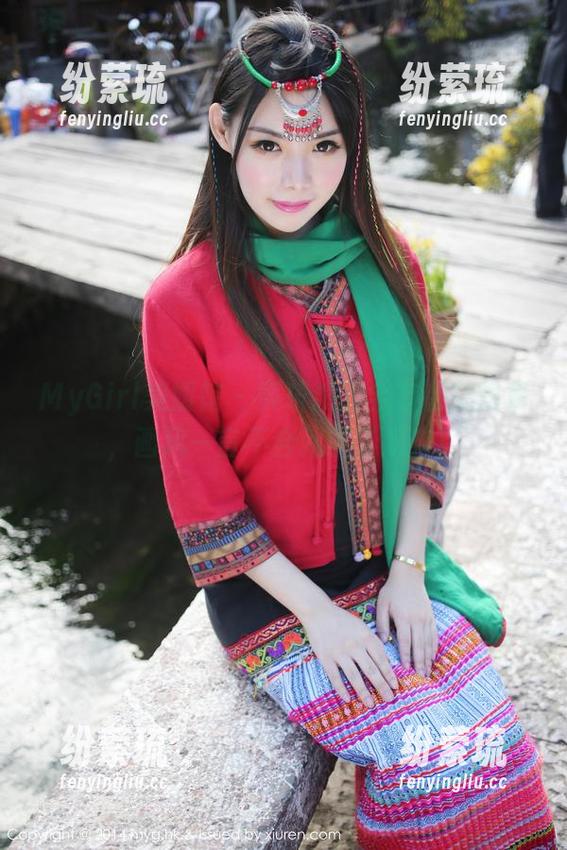 MyGirl美媛馆 - 黄乐然的全套镂空图集，画风一言不合就飘了起来！